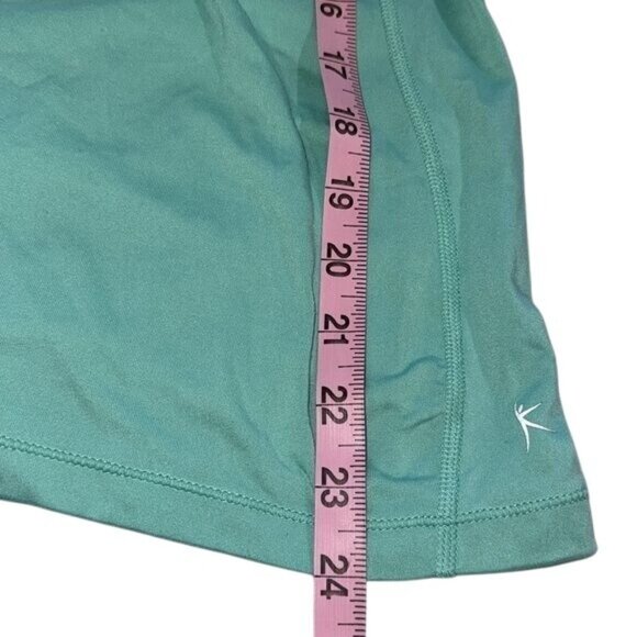 Danskin Now Womens Fitted Racerback Tank Top M Teal Polyester/Spandex Athletic W - Picture 8 of 9